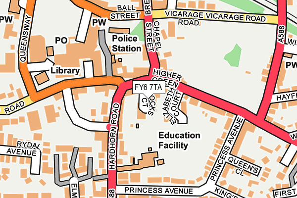 FY6 7TA map - OS OpenMap – Local (Ordnance Survey)