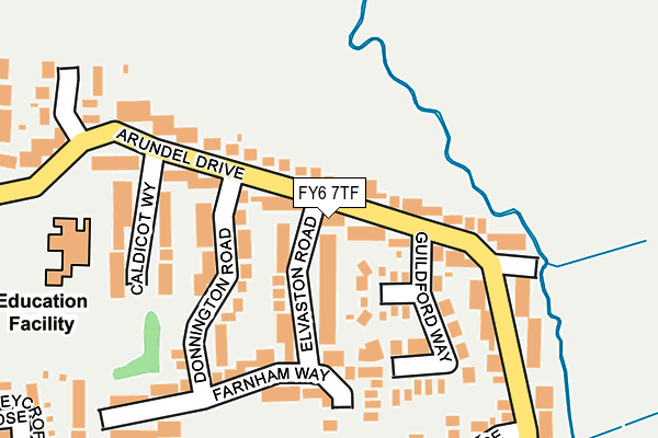 FY6 7TF map - OS OpenMap – Local (Ordnance Survey)