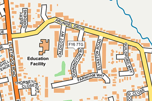 FY6 7TG map - OS OpenMap – Local (Ordnance Survey)