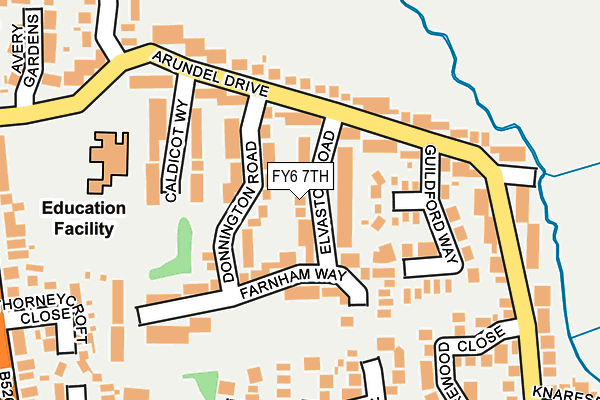 FY6 7TH map - OS OpenMap – Local (Ordnance Survey)