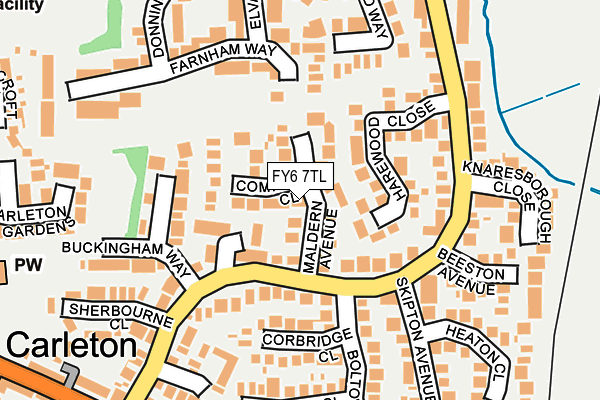 FY6 7TL map - OS OpenMap – Local (Ordnance Survey)
