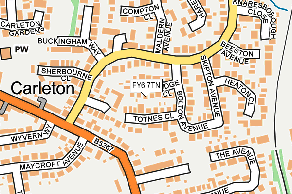 FY6 7TN map - OS OpenMap – Local (Ordnance Survey)