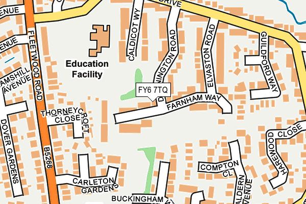 FY6 7TQ map - OS OpenMap – Local (Ordnance Survey)
