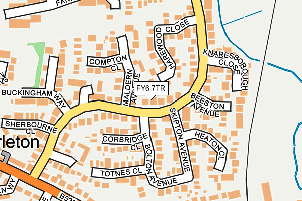 FY6 7TR map - OS OpenMap – Local (Ordnance Survey)