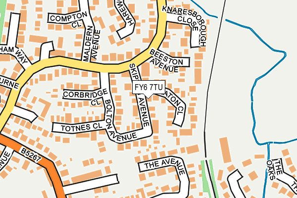 FY6 7TU map - OS OpenMap – Local (Ordnance Survey)