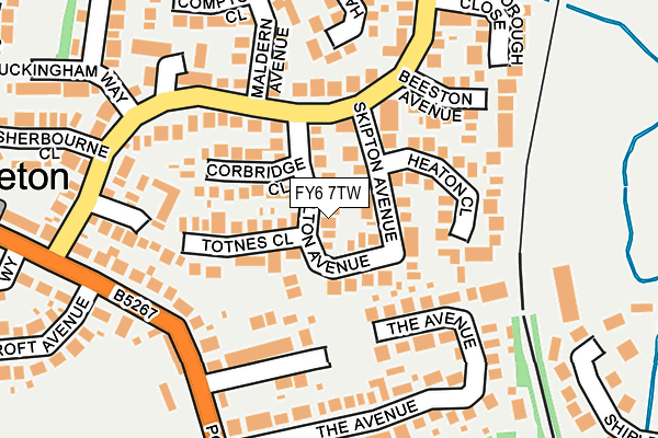 FY6 7TW map - OS OpenMap – Local (Ordnance Survey)