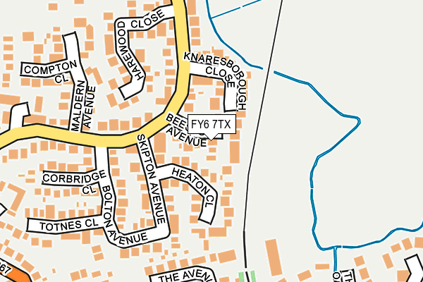 FY6 7TX map - OS OpenMap – Local (Ordnance Survey)