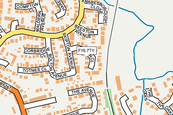 FY6 7TY map - OS OpenMap – Local (Ordnance Survey)
