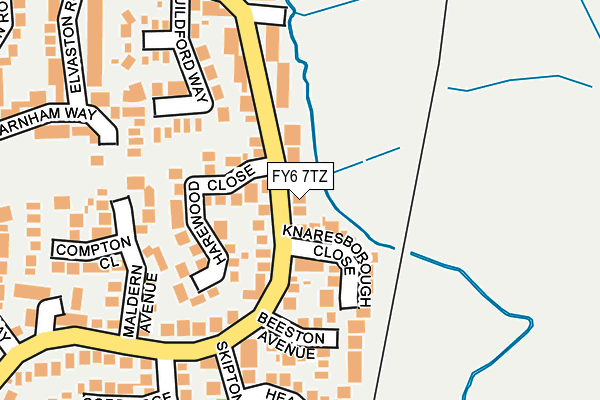 FY6 7TZ map - OS OpenMap – Local (Ordnance Survey)