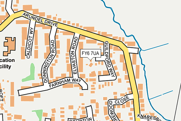 FY6 7UA map - OS OpenMap – Local (Ordnance Survey)