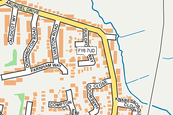 FY6 7UD map - OS OpenMap – Local (Ordnance Survey)