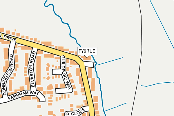 FY6 7UE map - OS OpenMap – Local (Ordnance Survey)