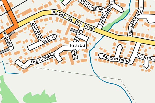 FY6 7UG map - OS OpenMap – Local (Ordnance Survey)