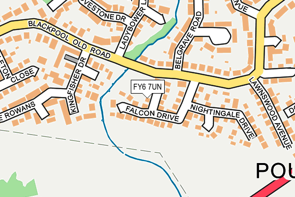 FY6 7UN map - OS OpenMap – Local (Ordnance Survey)
