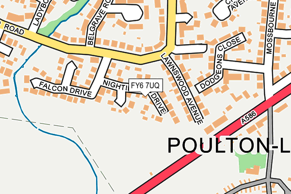 FY6 7UQ map - OS OpenMap – Local (Ordnance Survey)