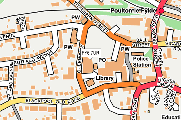 FY6 7UR map - OS OpenMap – Local (Ordnance Survey)