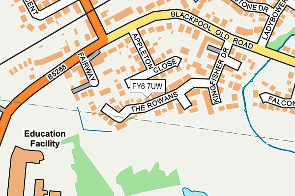 FY6 7UW map - OS OpenMap – Local (Ordnance Survey)
