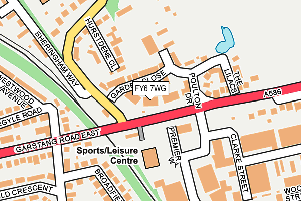 FY6 7WG map - OS OpenMap – Local (Ordnance Survey)