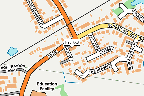 FY6 7XB map - OS OpenMap – Local (Ordnance Survey)