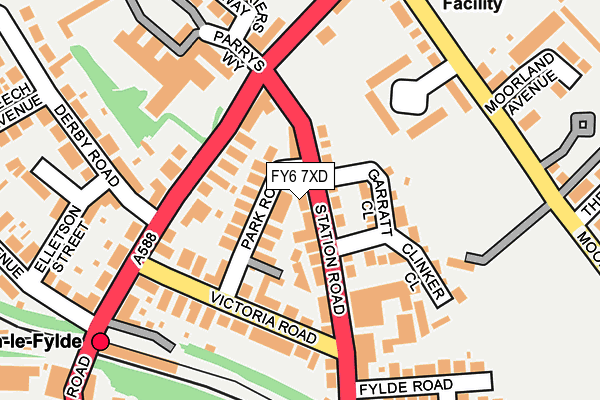 FY6 7XD map - OS OpenMap – Local (Ordnance Survey)