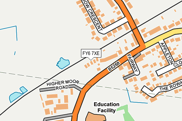 FY6 7XE map - OS OpenMap – Local (Ordnance Survey)