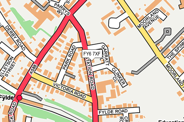 FY6 7XF map - OS OpenMap – Local (Ordnance Survey)