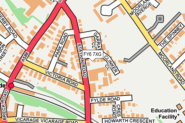 FY6 7XG map - OS OpenMap – Local (Ordnance Survey)