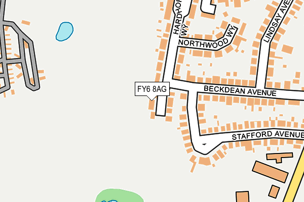 FY6 8AG map - OS OpenMap – Local (Ordnance Survey)