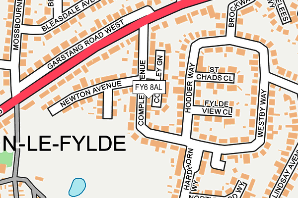 FY6 8AL map - OS OpenMap – Local (Ordnance Survey)