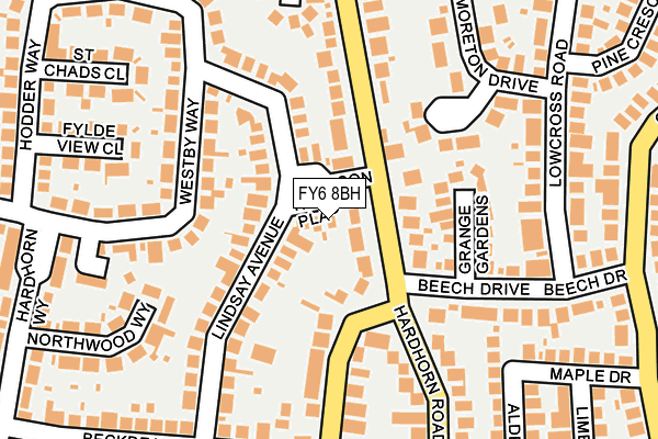 FY6 8BH map - OS OpenMap – Local (Ordnance Survey)