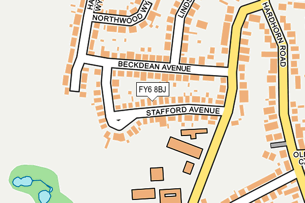 FY6 8BJ map - OS OpenMap – Local (Ordnance Survey)