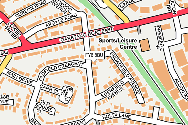 FY6 8BU map - OS OpenMap – Local (Ordnance Survey)