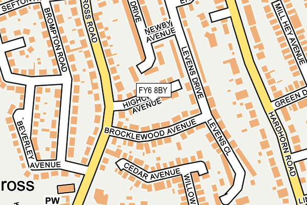 FY6 8BY map - OS OpenMap – Local (Ordnance Survey)