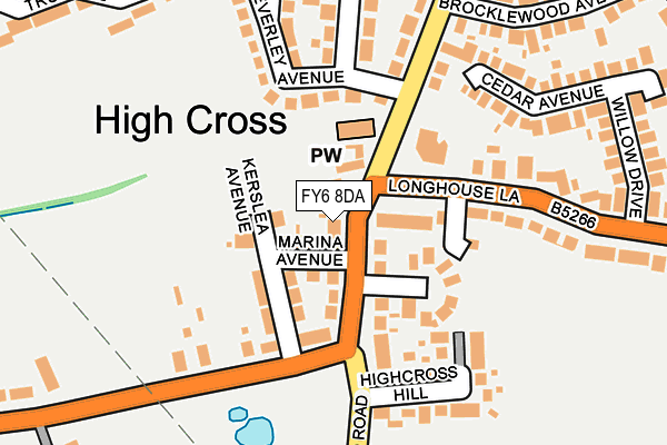 Map of LONGHOUSE GREEN LIMITED at local scale