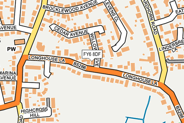 FY6 8DF map - OS OpenMap – Local (Ordnance Survey)