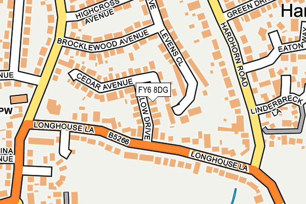 FY6 8DG map - OS OpenMap – Local (Ordnance Survey)