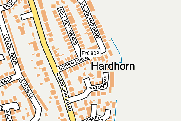 FY6 8DP map - OS OpenMap – Local (Ordnance Survey)