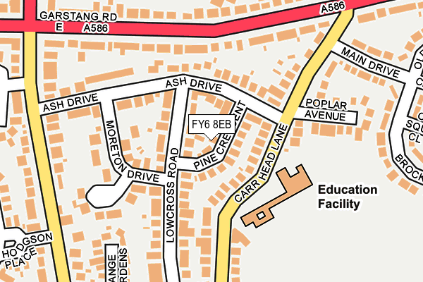 FY6 8EB map - OS OpenMap – Local (Ordnance Survey)