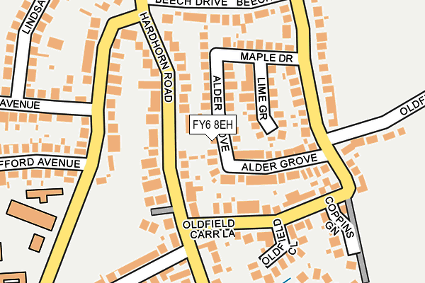 FY6 8EH map - OS OpenMap – Local (Ordnance Survey)