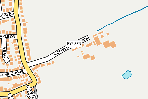 FY6 8EN map - OS OpenMap – Local (Ordnance Survey)