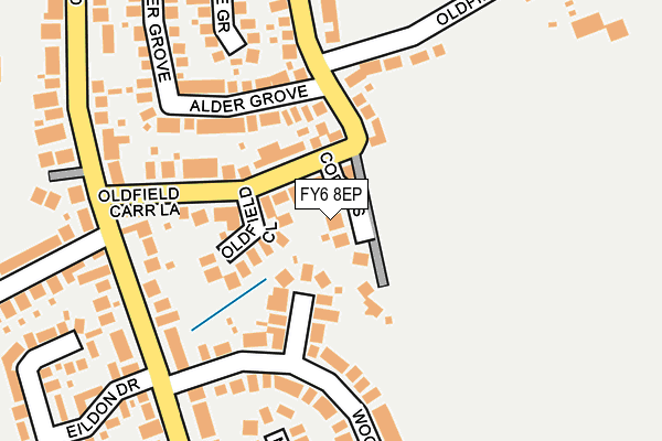 FY6 8EP map - OS OpenMap – Local (Ordnance Survey)