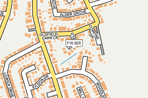 FY6 8ER map - OS OpenMap – Local (Ordnance Survey)
