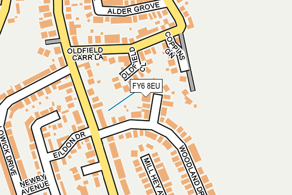 FY6 8EU map - OS OpenMap – Local (Ordnance Survey)