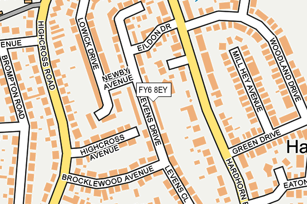FY6 8EY map - OS OpenMap – Local (Ordnance Survey)