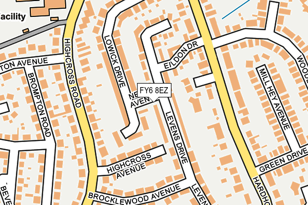 FY6 8EZ map - OS OpenMap – Local (Ordnance Survey)