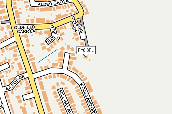 FY6 8FL map - OS OpenMap – Local (Ordnance Survey)