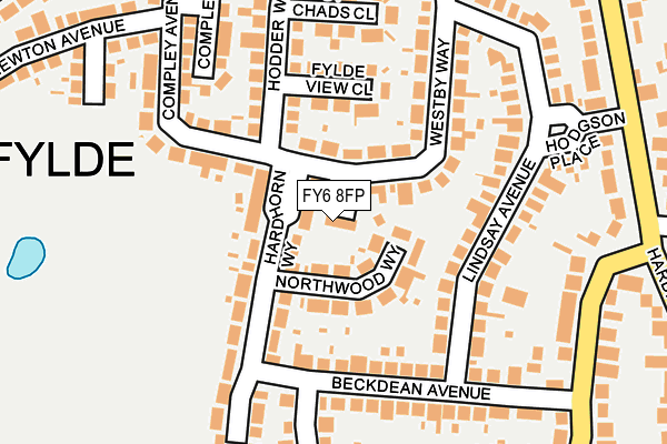 FY6 8FP map - OS OpenMap – Local (Ordnance Survey)