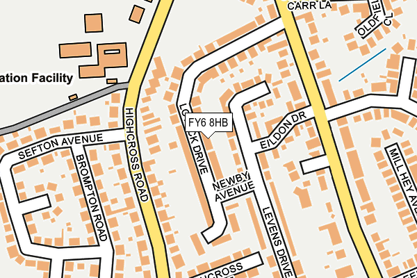 FY6 8HB map - OS OpenMap – Local (Ordnance Survey)