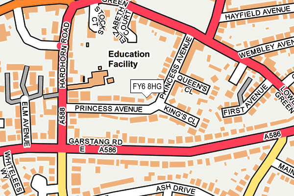 FY6 8HG map - OS OpenMap – Local (Ordnance Survey)