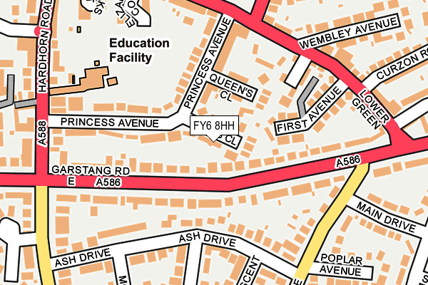 FY6 8HH map - OS OpenMap – Local (Ordnance Survey)